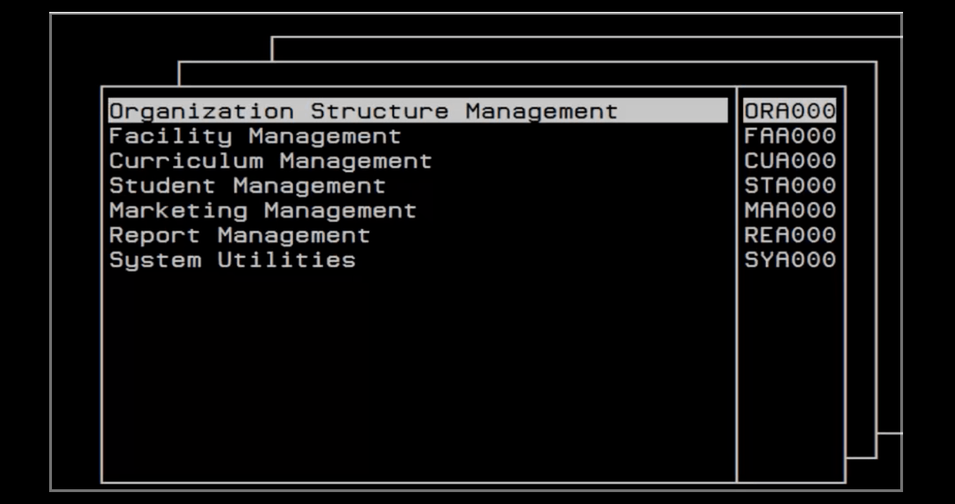 Screenshot of GeneSIS interface, Algonquin's old SIS 